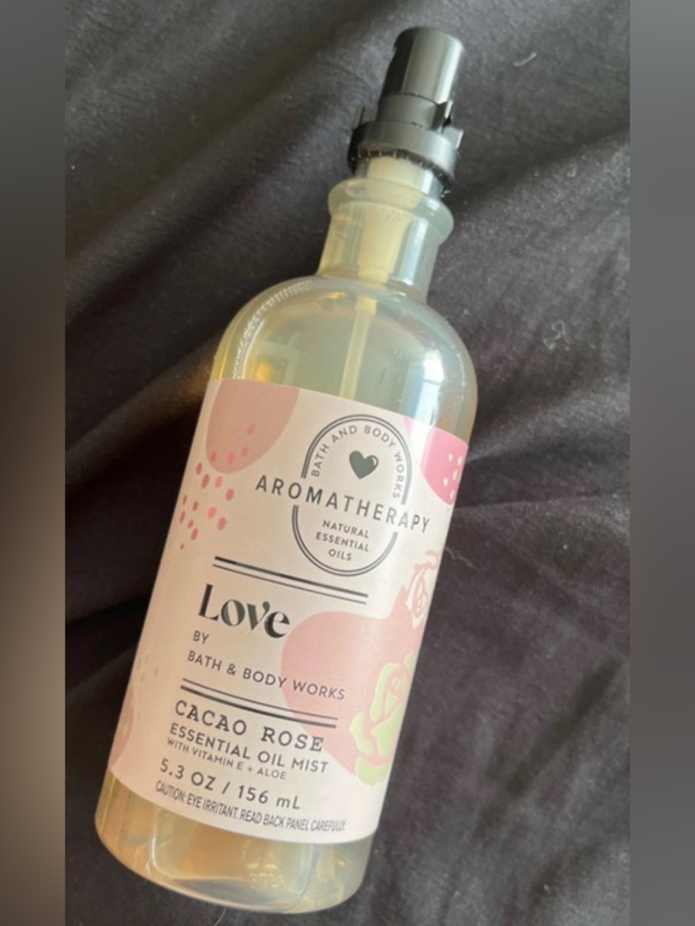 Bath & Body Works Love Cacao Rose Essential Aromatherapy Oil Mist Linen:Air:Skin